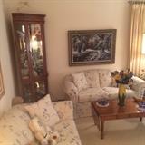 curio / loveseat / sofa / coffee table