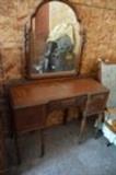dresser with vanity mirror