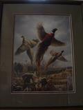 MEGER 16" X 20"  FLUSHING PHEASANTS