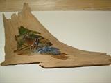 HAND PAINTED DRIFT WOOD BY DAVE SEAMONE