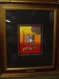 PETER MAX W/COA BLUSHING BEAUTY