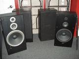 Kenwood and JVC 3 way speakers. 15" woofers. Kenwood are 100 watts per. JVC are 200 watts per.