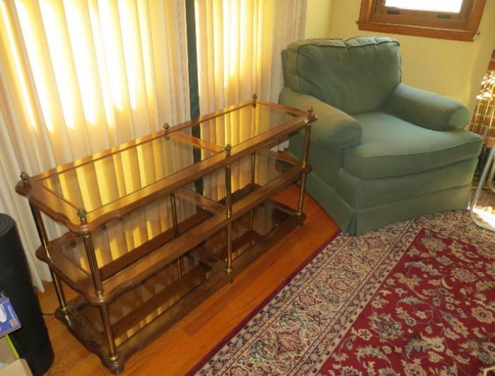 Glass & Wood Entry Table