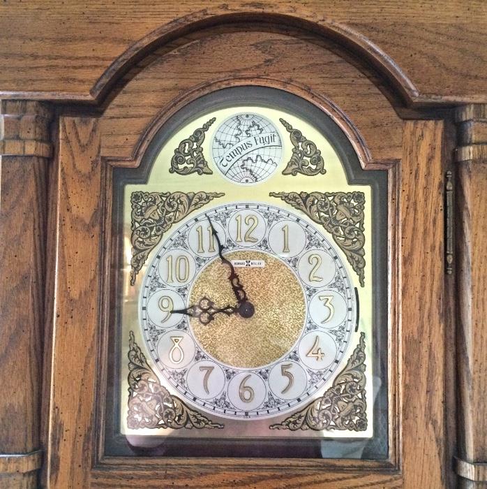 Close Up Howard Miller Tempus Fugit Grandfather Clock