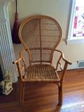 Vintage Wicker Peacock Chair