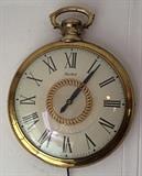 Vintage United Pocket Watch Style Electric (Cord) Wall Clock