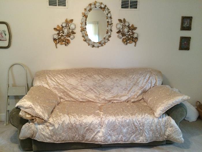 Syroco Style Mirror & Wall Art, Couch (TLC) & More