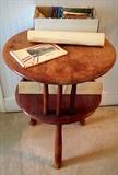 Vintage Tiered Reading / End Table, Vintage Postcards & More