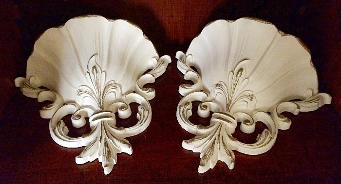 Syroco Style Sconce Shelves