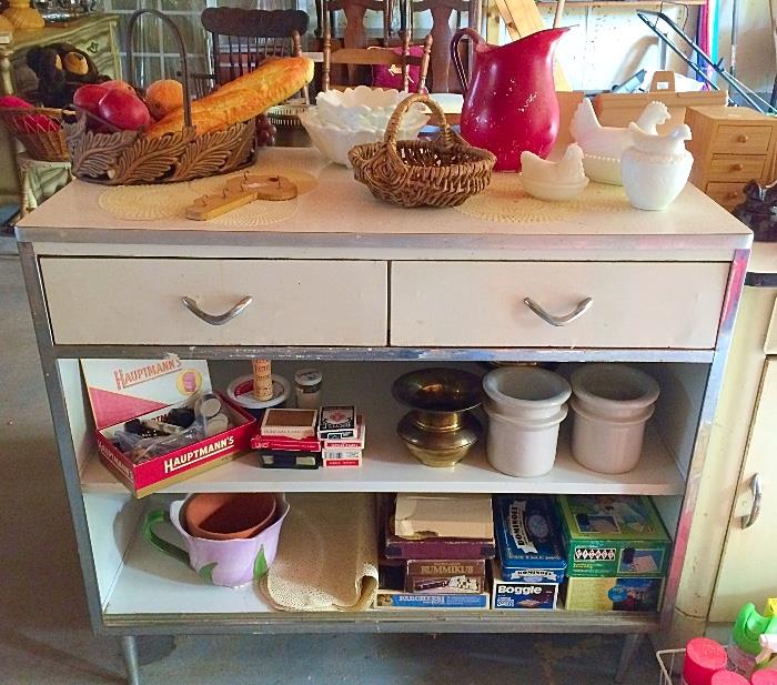 Retro Kitchen Cabinet, Games & More