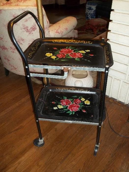 Tea Cart with Removable Trays