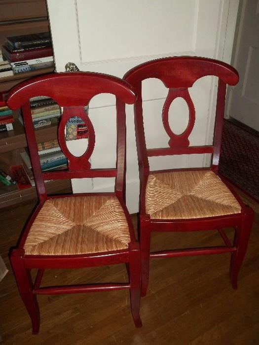Pottery Barn Chairs (set of 4) other 2 have side arms!