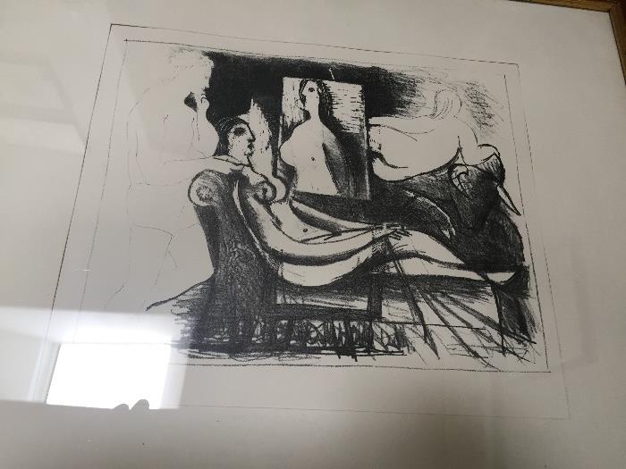 Pablo Picasso print - "Le Pientre et Son Modele'