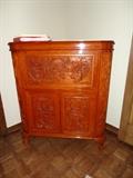 Asian/Oriental carved bar/liquor cabinet