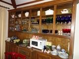 Glassware and kitchen 