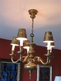 Brass chandelier 