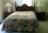 full size bed with nightstands