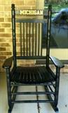 U of M wood rocker