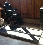 Pronto Sure Step M51 motorized scooter with folding ramp (6' x 30)