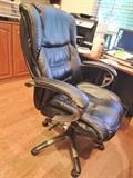 Leather office chair (with wear on arms)