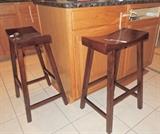 4 Pottery Barn Saddle Stools