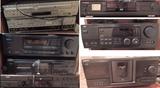 Voice activated cassette recorder, cassette players. Daewoo DVD/VHS player, 
Denon DVD player, Sony Mega Storage 200CD player, Onkyo Receiver, Sony Dual Cassette Player, Panasonic CD/DVD player DVD-A310, Sony wired Noise cancelling headphones, Sony VHS/DVD Player, Sony & JVC RX-884v Receivers, Polaroid portable DVD player, Phones Multi-line & multi extension, Sharp Viewcam VL E30, Toshiba DVD Player SD-4000
