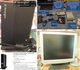 27” Viewsonic Adjustable monitor, Gateway 19” monitor, 3 laptop Dell batteries & Docking Station, battery Back Up, WiFi Dual Band Router, Cables & Cords, Kensington Dock, Inverter, 7 port hub, hard drive upgrade, 