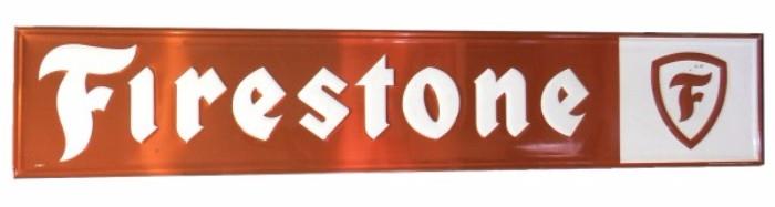Vintage Metal Firestone Double Sided 6' Sign, Collectibles