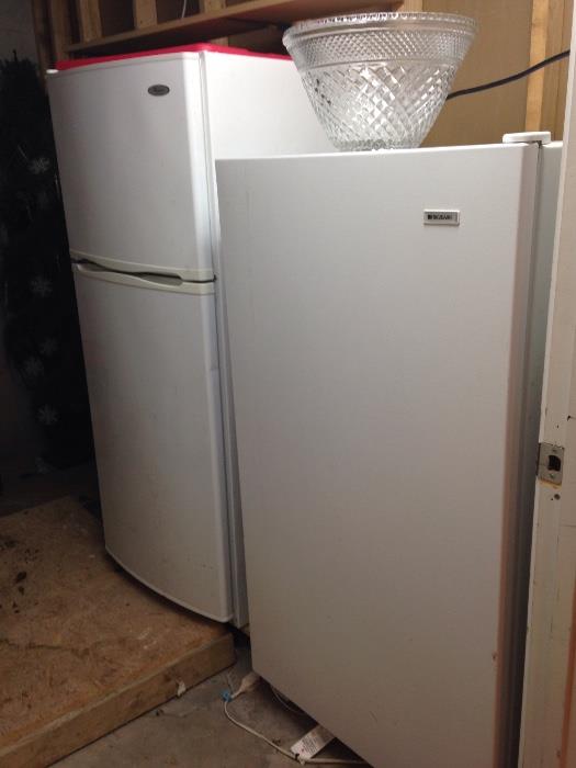 upright freezer, fridge
