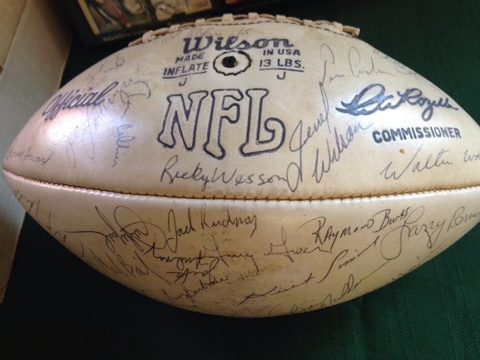 Autographed Chiefs football