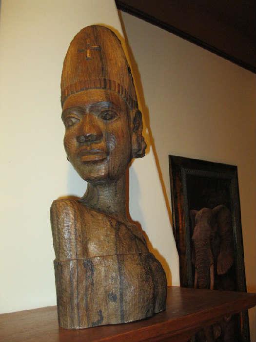 African Wood Carving by Julius Akhator