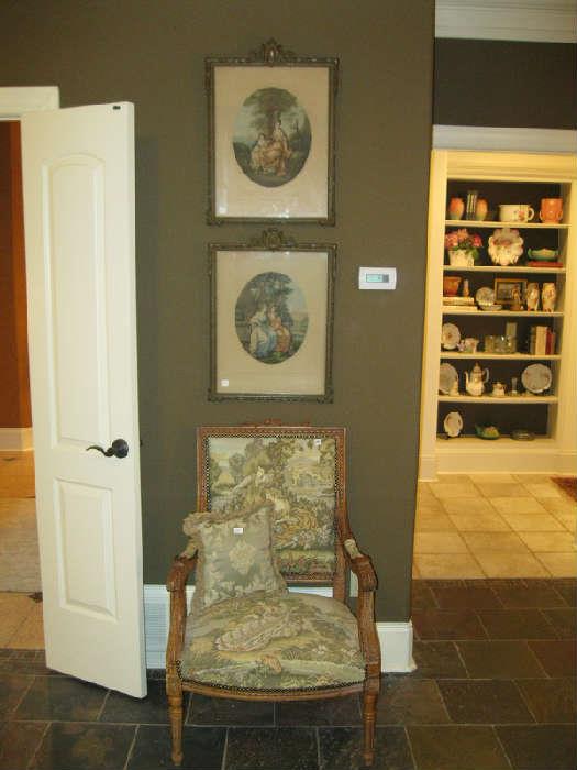 French Tapestry Chair, Pr. French Lithos
