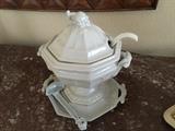 Red Cliff Ironstone Tureen with 2 ladels