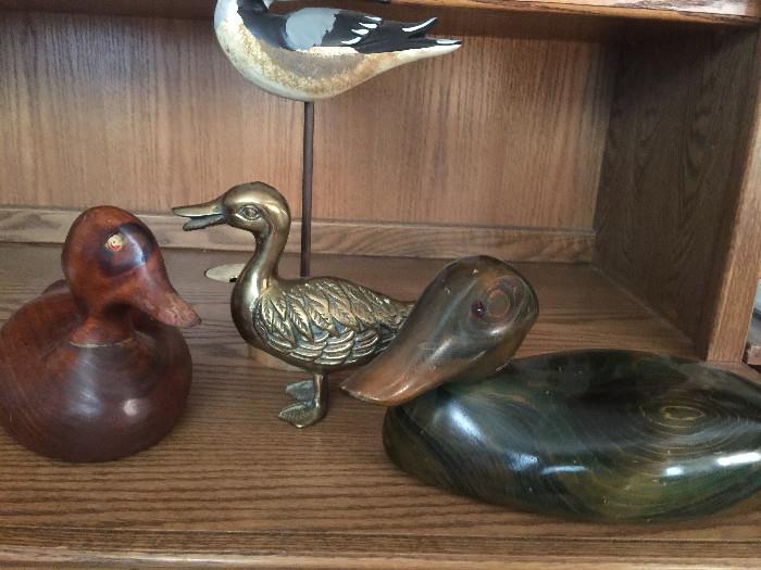 Brass/Wooden duck collection
