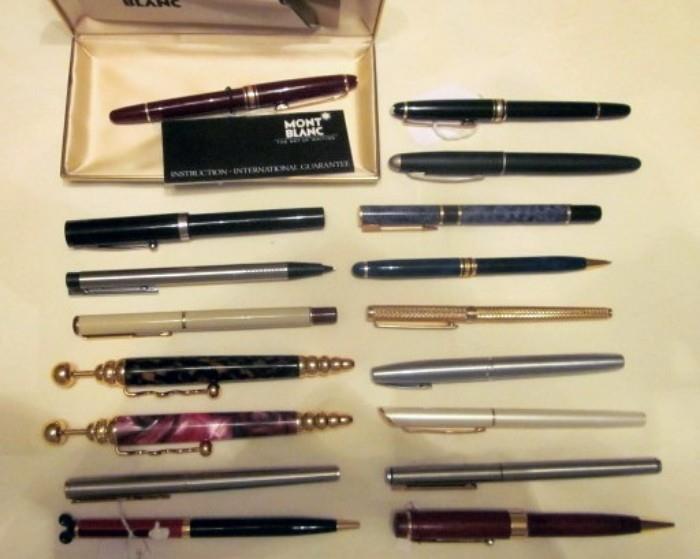 Collectible pens:   Colibri, Schaeffer, Parker, more