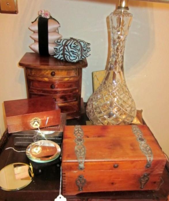 Jewelry and dresser boxes