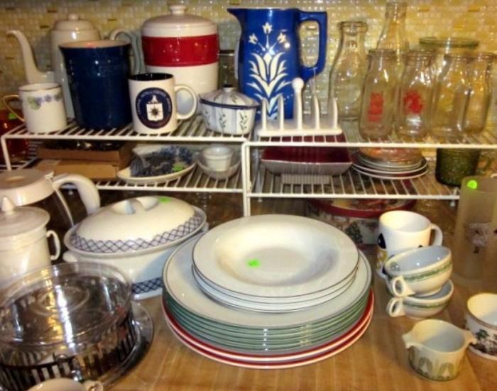 Vintage and newer kitchenware