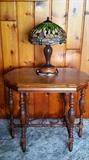 Vintage Table, Replica dragon fly lamp