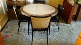 MCM Kitchen Table 4 chairs and leaf