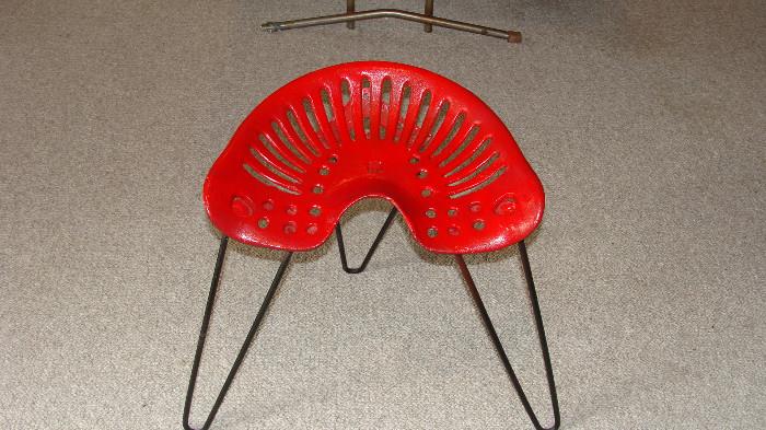 Stool made from a Vintage Tractor Seat