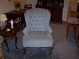 WING CHAIR & SMALL TABLE