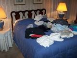 BASSETT QUEEN-SIZE BED & CLOTHING
