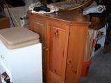 PINE CABINET & MISC.