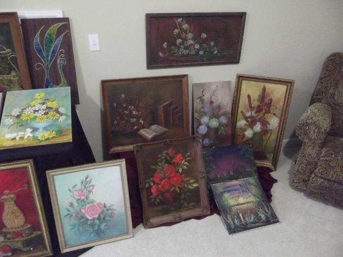More Framed paintings by Pauline Smith .