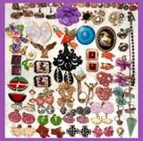 Loads of Vintage Costume Pcs including Jade, Glass, Enamel, Wood, Metal and much more