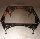 Lucite and Metal Coffee table