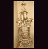 Large Wrought Iron Hanging Bird Cage