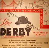 1946 San Francisco's Derby Restaurant Photo Cover
