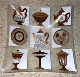 Signed Mid Century Modern Inland Glass Platter