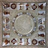 Signed Mid Century Modern Inland Glass Platter